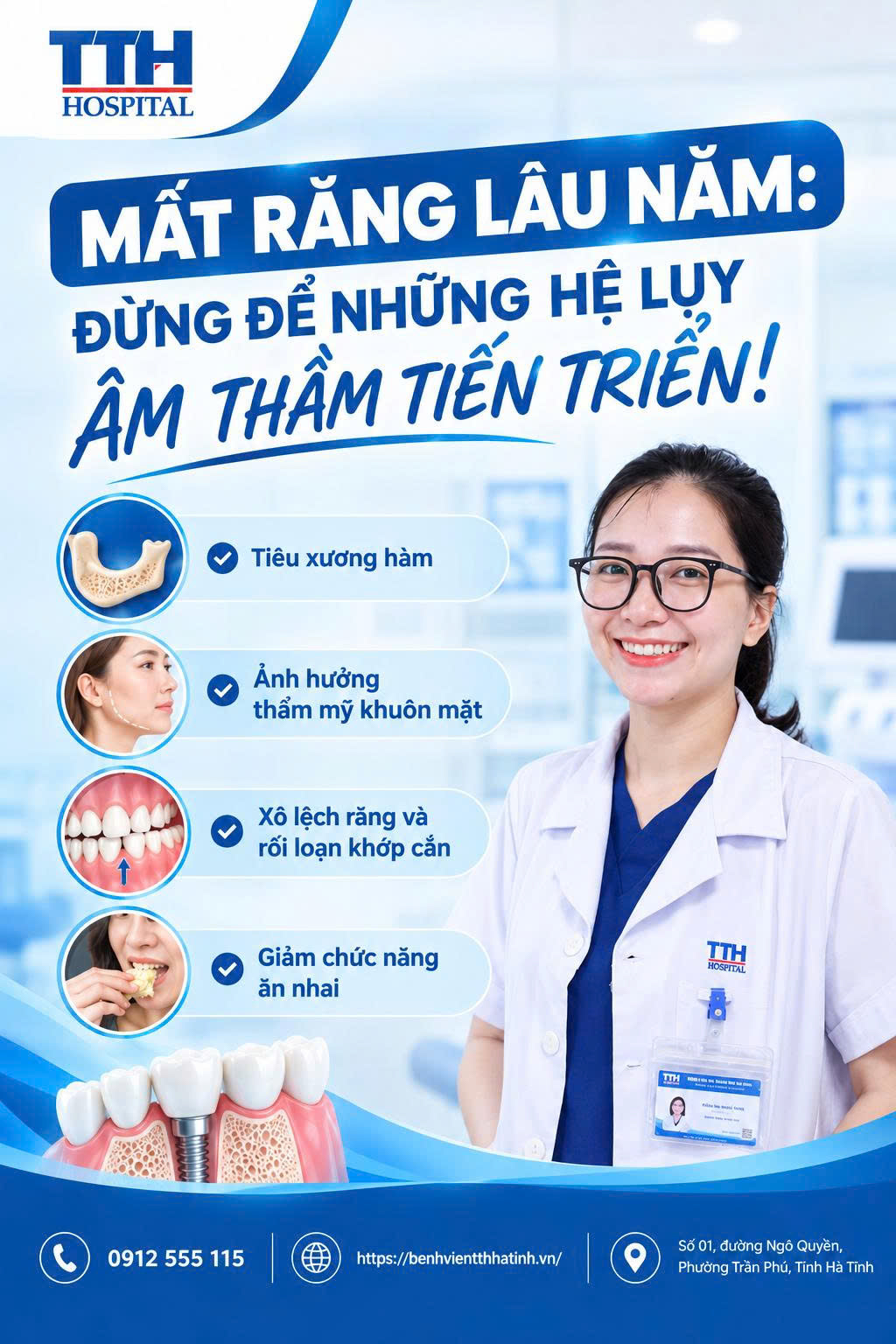 MẤT RĂNG LÂU NĂM: ĐỪNG ĐỂ NHỮNG HỆ LỤY ÂM THẦM TIẾN TRIỂN
